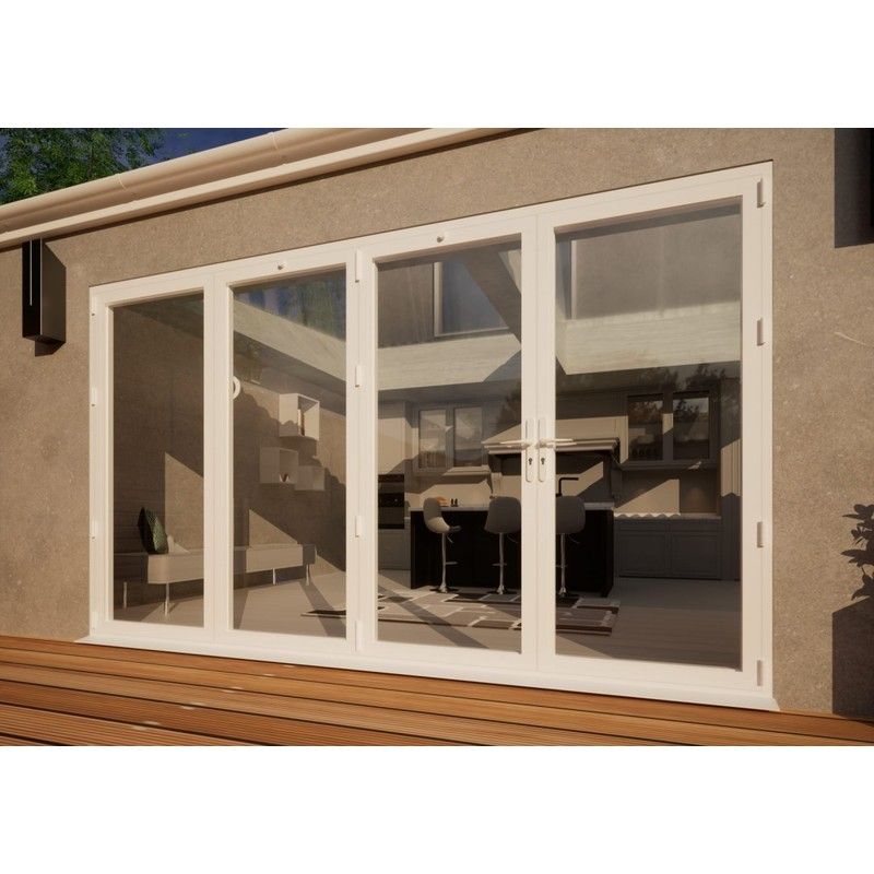 Aluminium Bifold Door - 3600mm White - 3 Left 1 Right
