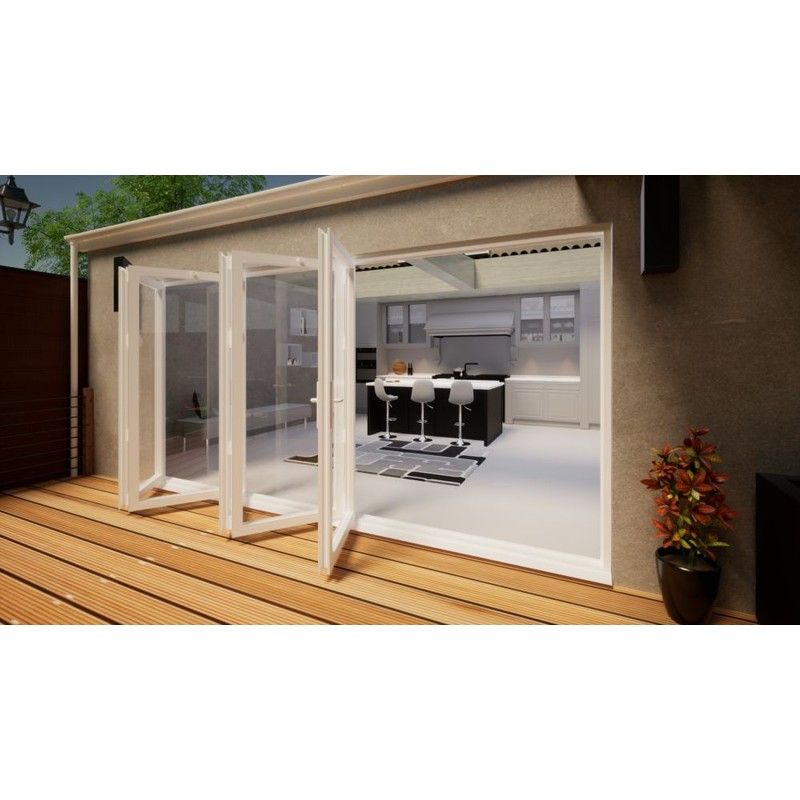 Aluminium Bifold Door - 4200mm White - 5 Left