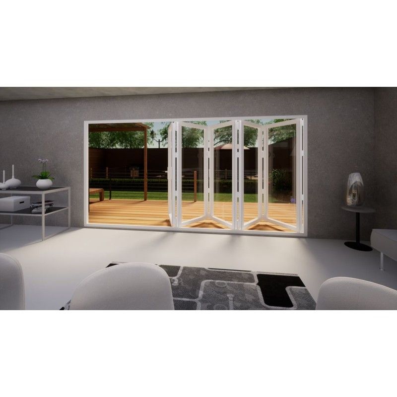 Aluminium Bifold Door - 4200mm White - 5 Left