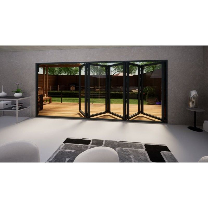 Aluminium Bifold Door - 4800mm Anthracite Grey - 5 Left