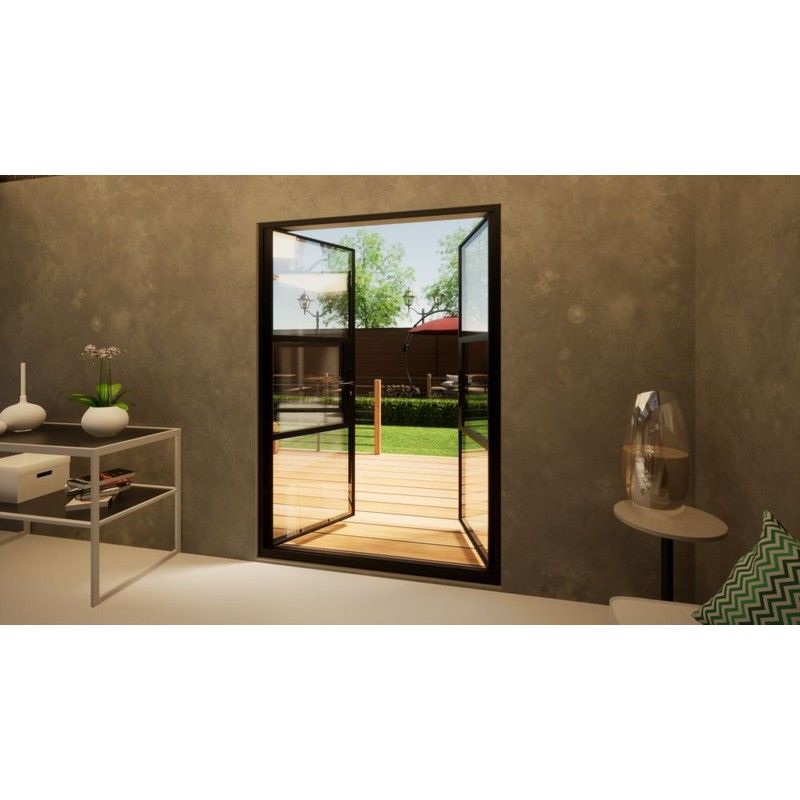Aluminium Heritage French Door - 1500mm Black