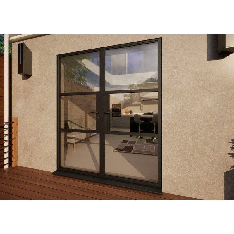 Aluminium Heritage French Door - 1800mm Anthracite Grey