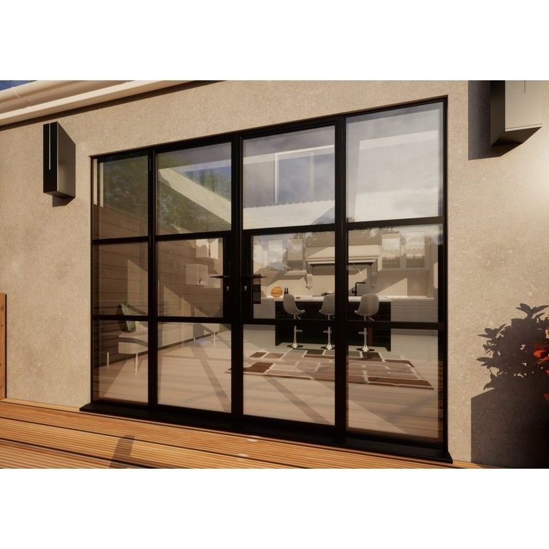 Aluminium Heritage French Door - 2700mm Black