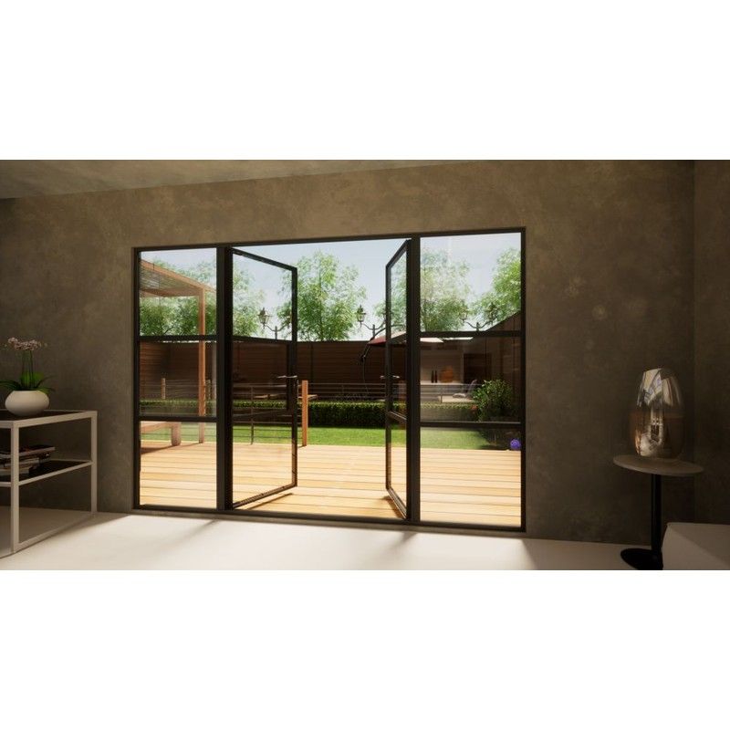 Aluminium Heritage French Door - 3000mm Anthracite Grey