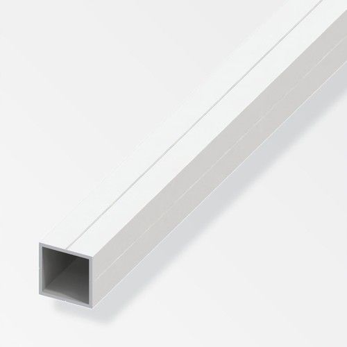Alfer PVC Square Tube - 23.5mm x 2.5mtr - White