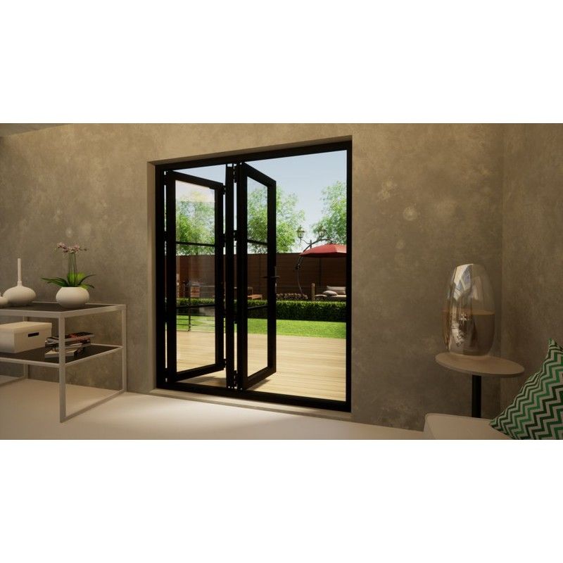 Heritage Aluminium Bifold Door - 1800mm Black - 3 Right