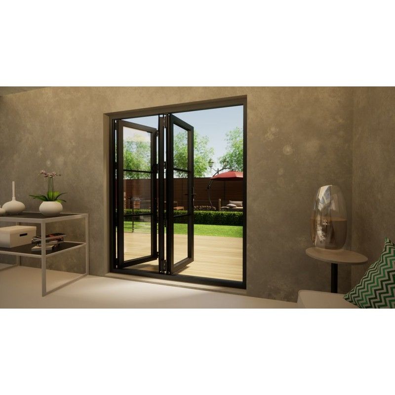 Heritage Aluminium Bifold Door - 1800mm Grey - 3 Right