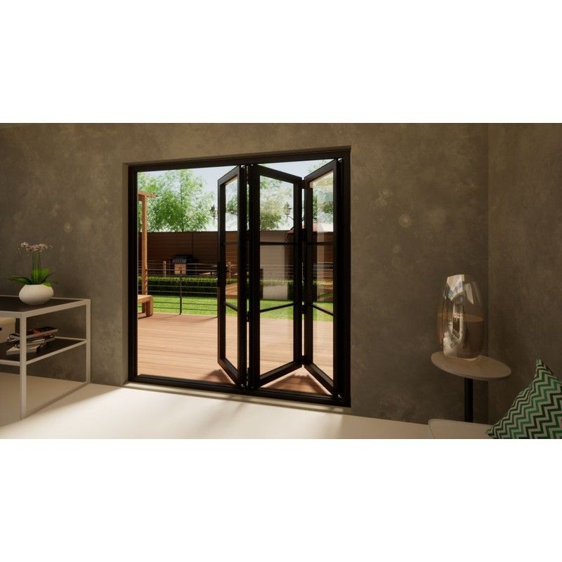 Heritage Aluminium Bifold Door - 2100mm Grey - 3 Left