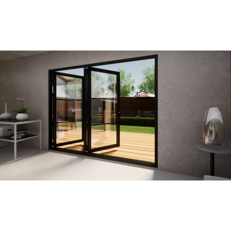 Heritage Aluminium Bifold Door - 2700mm Black - 3 Right