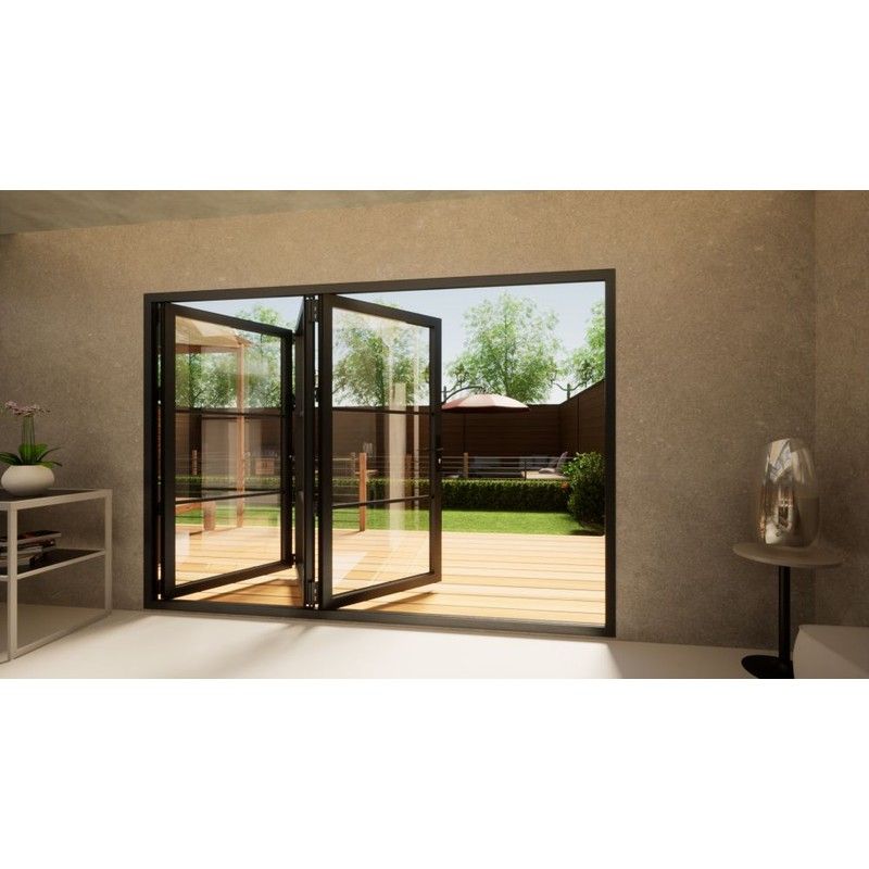 Heritage Aluminium Bifold Door - 3000mm Grey - 3 Right
