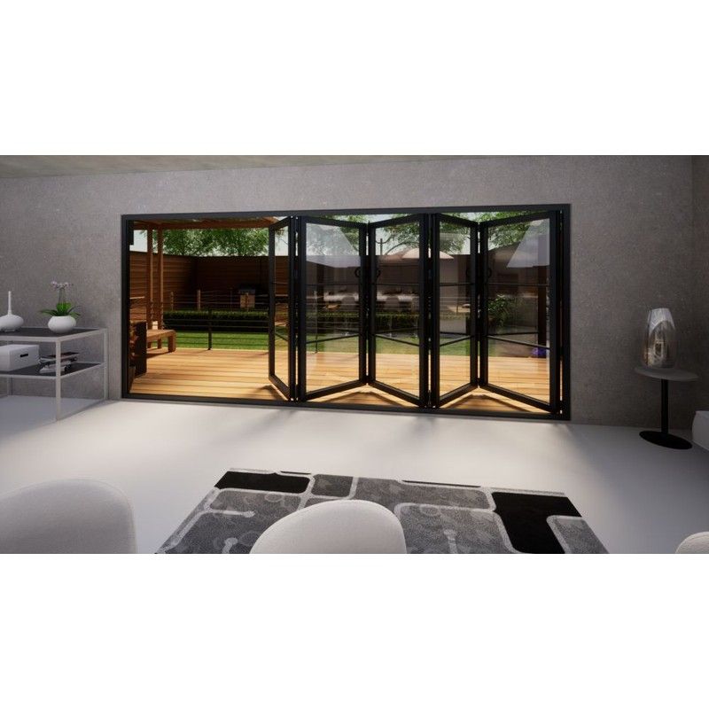 Heritage Aluminium Bifold Door - 4800mm Grey - 5 Left