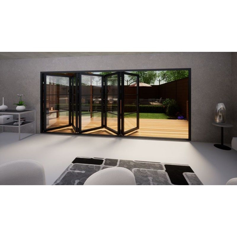 Heritage Aluminium Bifold Door Part Q Compliant - 4800mm Grey - 5 Right