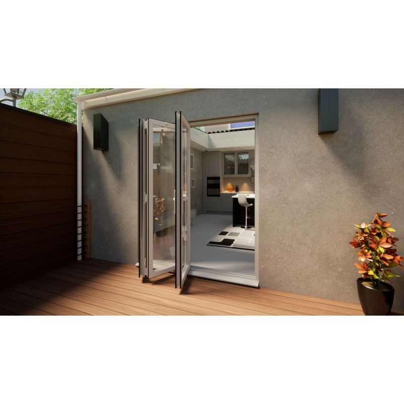 PVC Bifold Door - 1800mm White - 3 Left