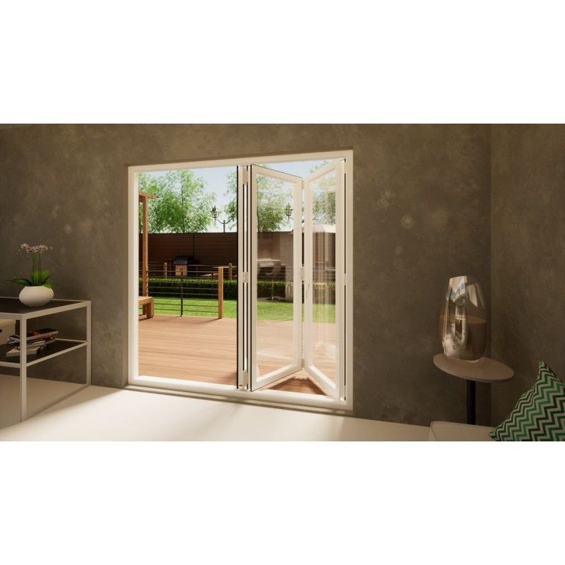 PVC Bifold Door - 2100mm White - 3 Left