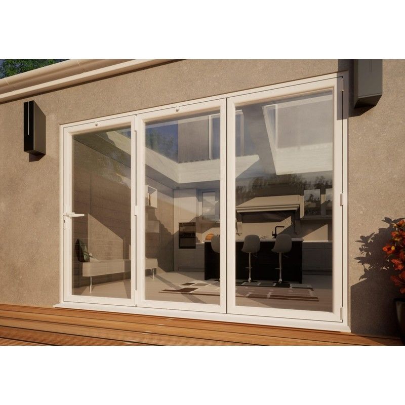 PVC Bifold Door - 3000mm White - 3 Right