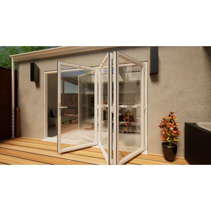 PVC Bifold Door - 3000mm White - 3 Right