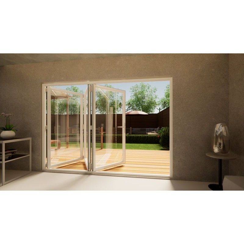 PVC Bifold Door - 3000mm White - 3 Right