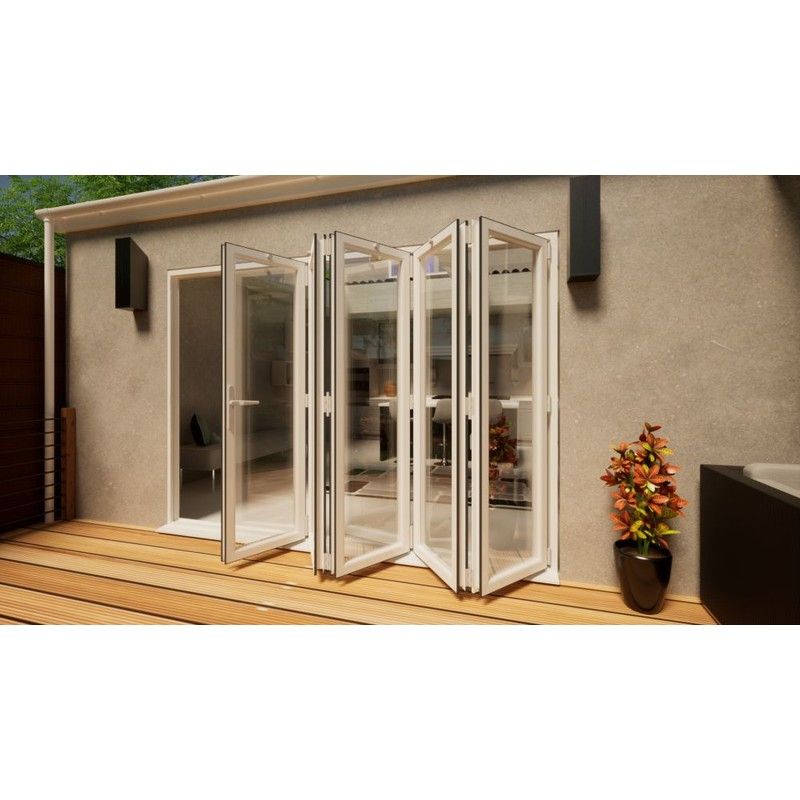 PVC Bifold Door - 3000mm White - 5 Right