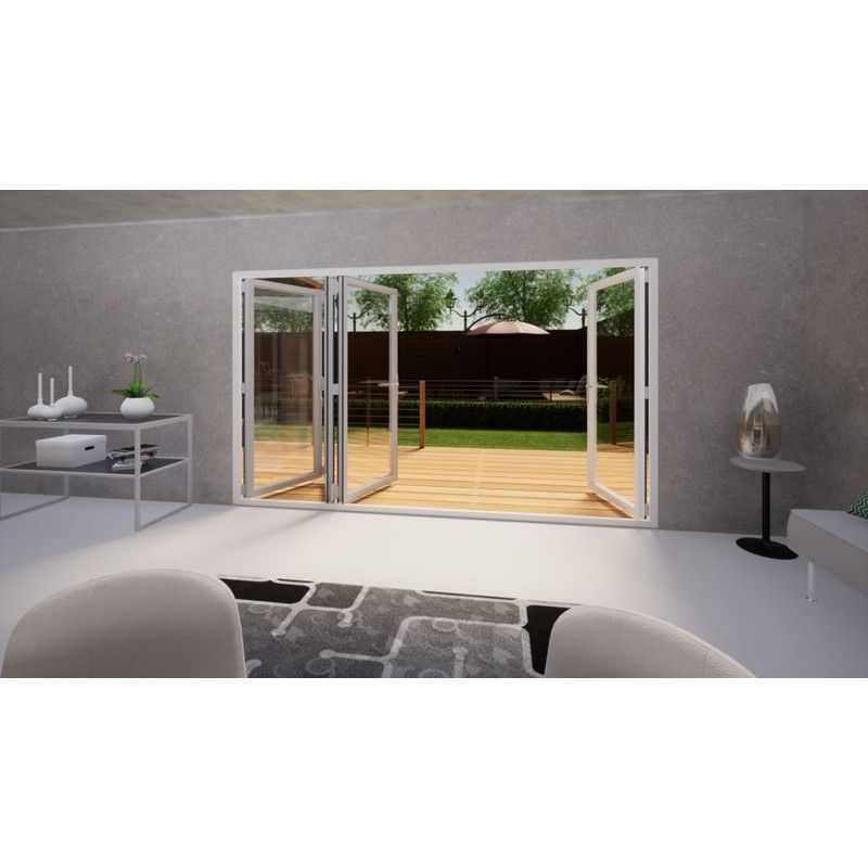 PVC Bifold Door - 3600mm White - 1 Left 3 Right