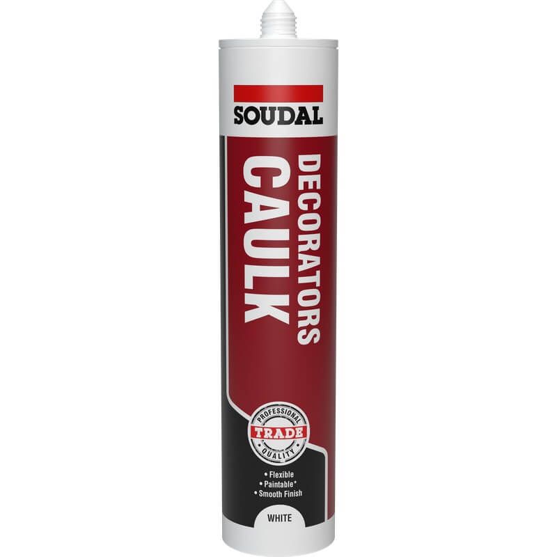 Soudal Decorators Caulk - White 290ml - Pack of 120