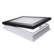 Type F Electrical Opening Flat Roof Window - Black