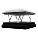 Smoke Ventilation Domed Flat Roof Window - White